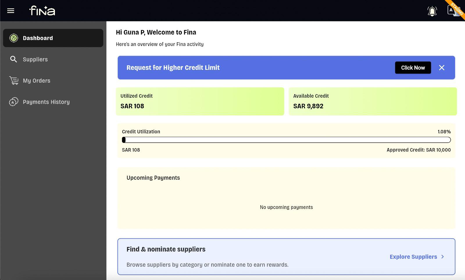Fina at ecommerce checkout